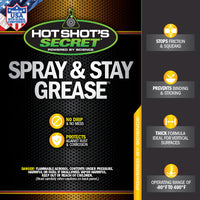 Hot Shot's Secret SPRAY & STAY GREASE 9 oz - TAMELESS PERFORMANCE