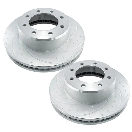 SSBC 23541AA3L/3R Dimple Drilled & Slotted Front Brake Rotors Powerstroke 1999-2004 SSBC