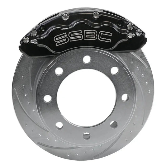 SSBC A193-2-DS V6-Barbarian 6-Piston Front Brake Caliper & Rotor Kit Powerstroke 2005-2012