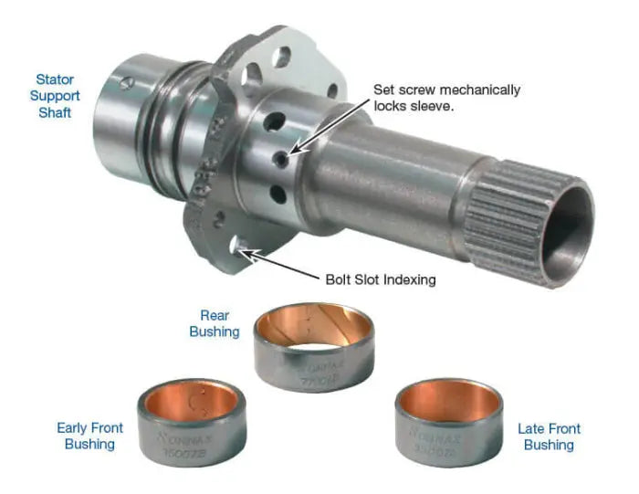 Stator Support Shaft Kit - 245mm or 298mm Converter, Non-Reluctor Style