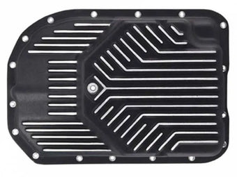 compare product Suncoast GM 4L80E, 4L85E (97 up) Deep Pan 3.25 quarts over stock Black Powder Coat