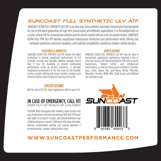 Suncoast Ultra-Low Viscosity Transmission Fluid (CASE OF 3)