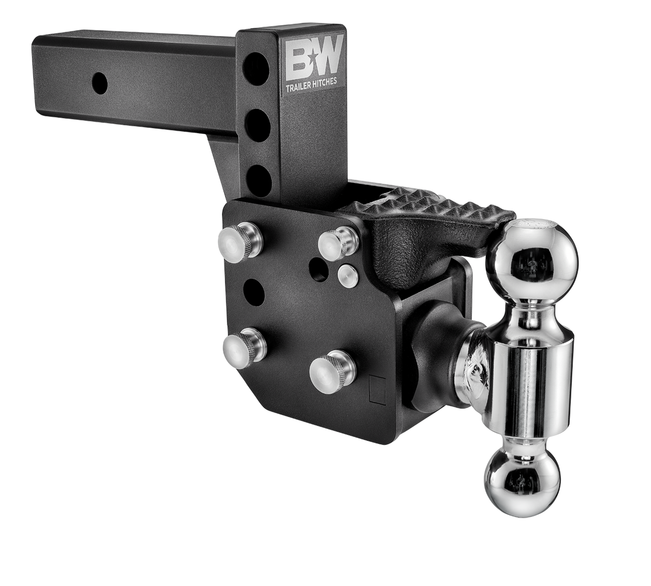 B&W Trailer Hitches TS20053B 2.5" Blk T&S Pintle Dual Ball - primary image