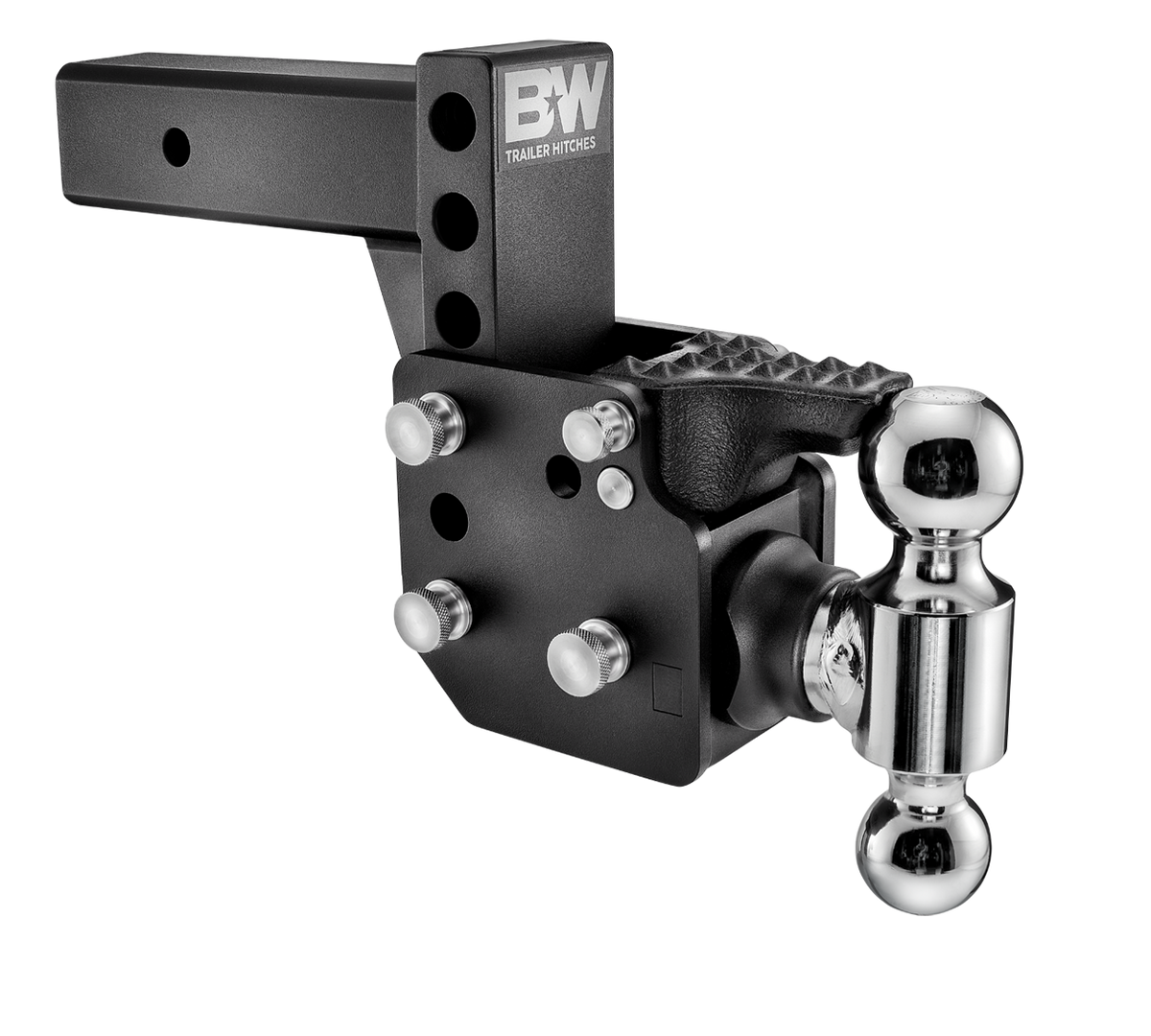 B&W Trailer Hitches TS20053B 2.5" Blk T&S Pintle Dual Ball - primary image