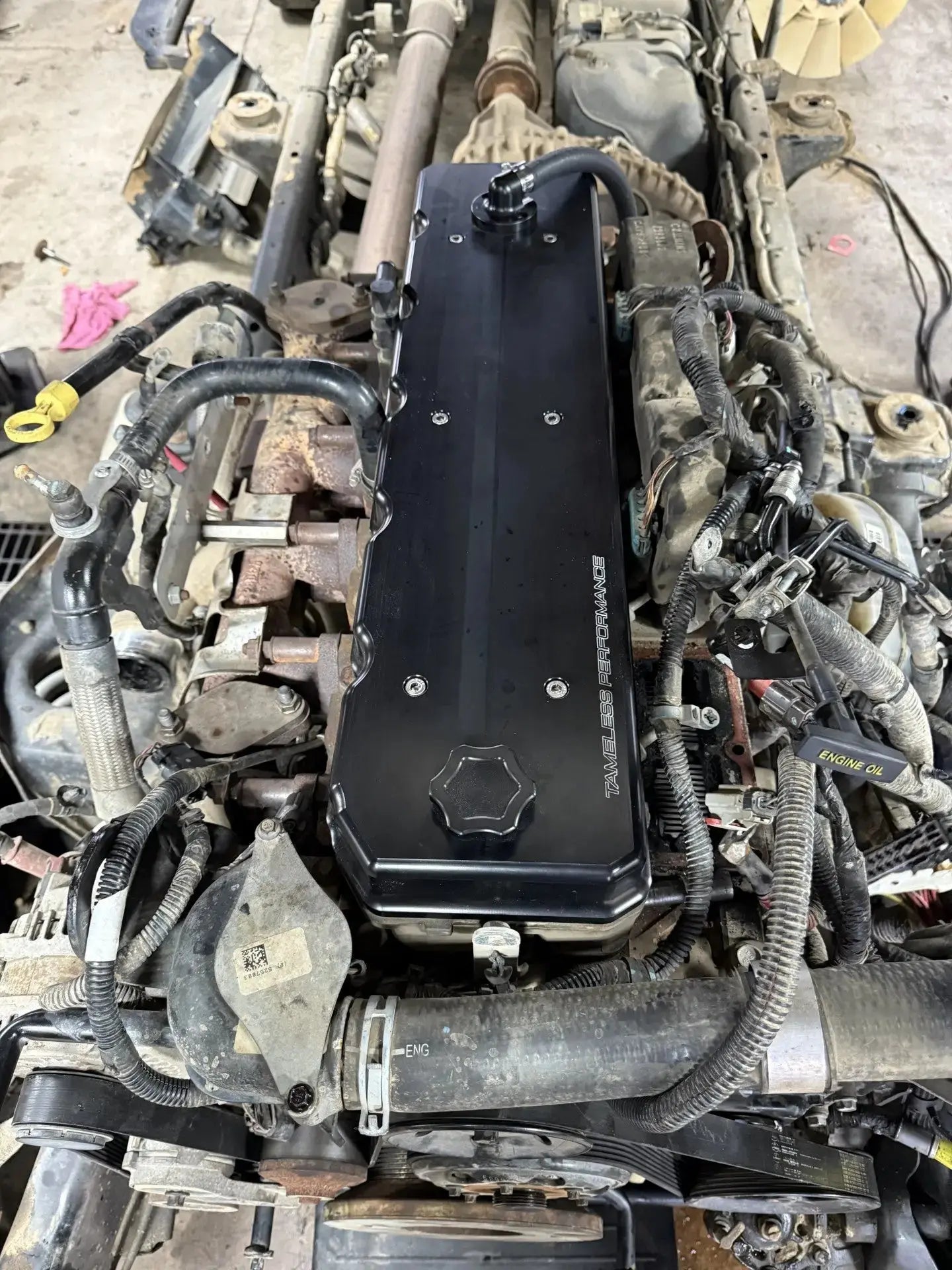 Tameless Performance 2006 to present 5.9 6.7 Cummins Billet Valve Cover TAMELESS PERFORMANCE