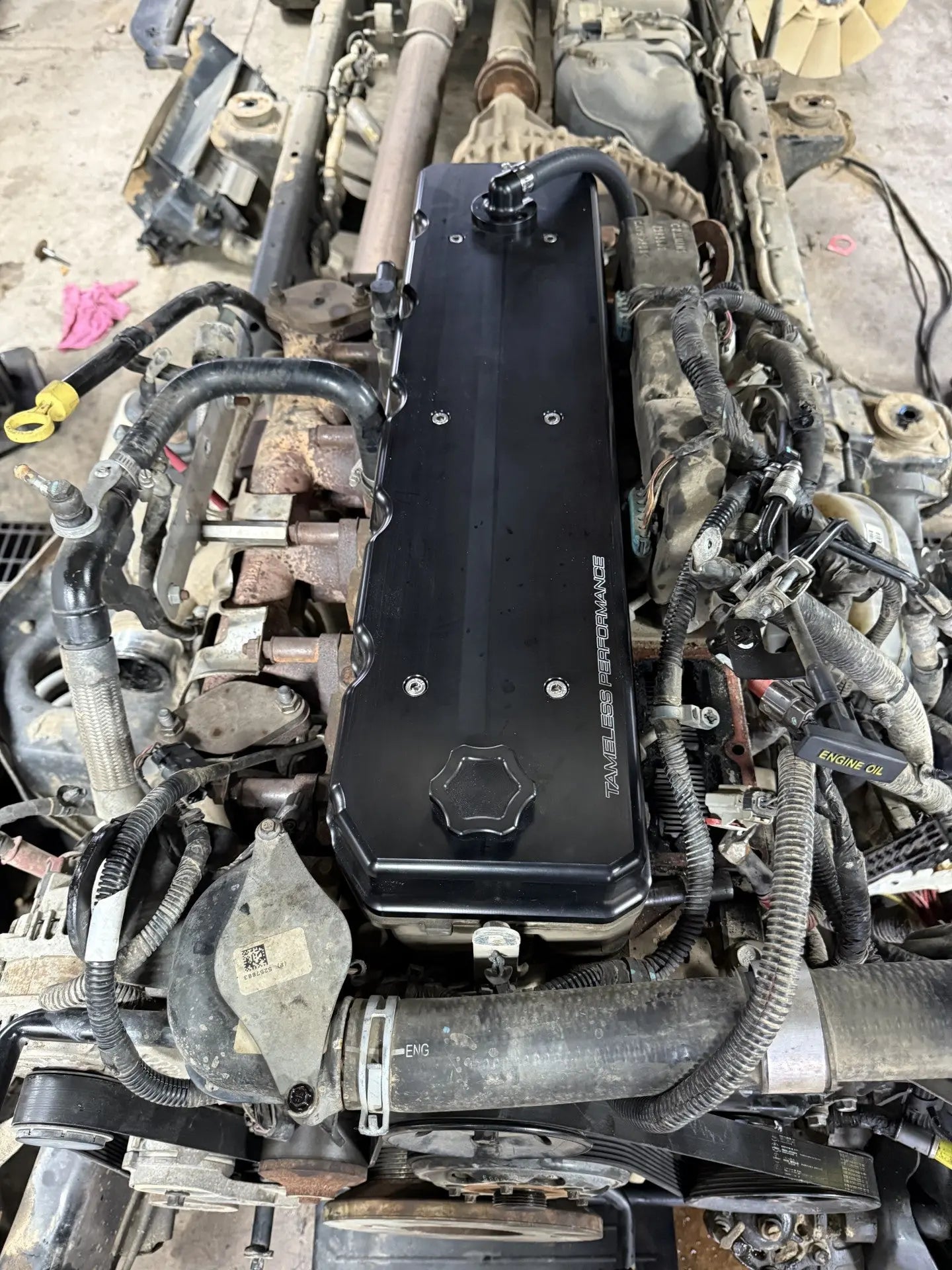 Tameless Performance 2006 to present 5.9 6.7 Cummins Billet Valve Cover TAMELESS PERFORMANCE