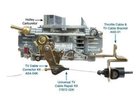 Throttle Cable & TV Cable Bracket - Fits Holley® Carburetors