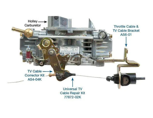 Suncoast Throttle Cable & TV Cable Bracket - Fits Holley® Carburetors