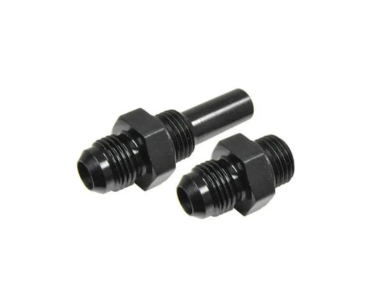 Transmission Cooler Line Fitting - -6 AN To 9/16-18, Side And Cooler, Set Of 2