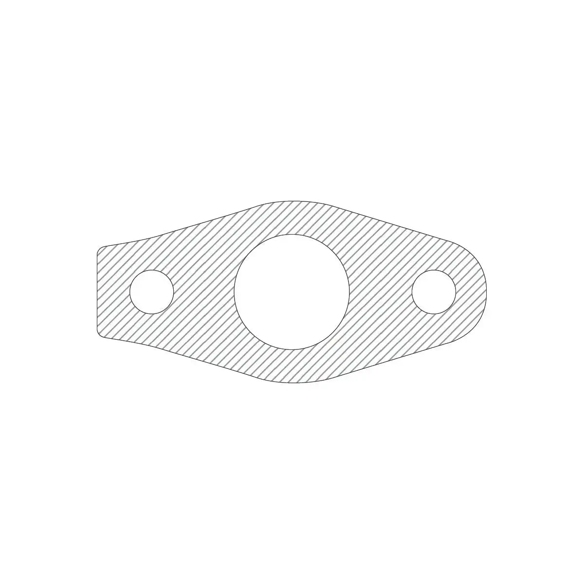 Turbocharger Oil Drain Line Gasket - Round Upper Between Turbo & Pipe (GM 97227012) TAMELESS PERFORMANCE