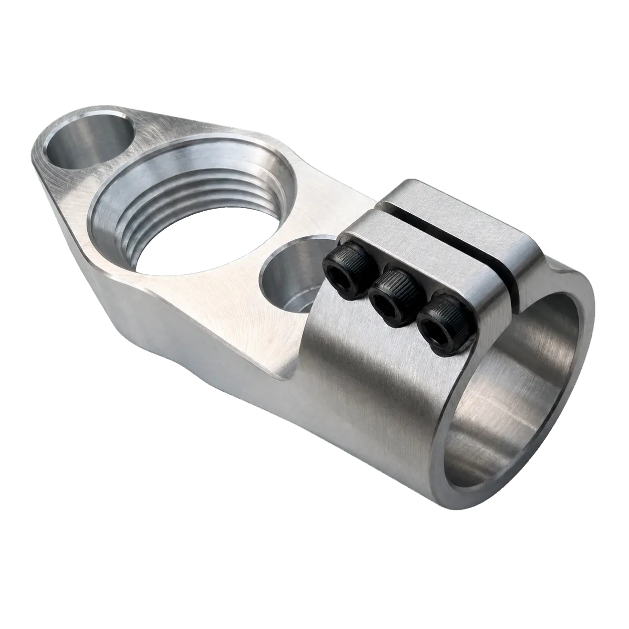 Ultra-Light Clamp-On Large Frame Turbo Oil Drain Mount Parker Speed