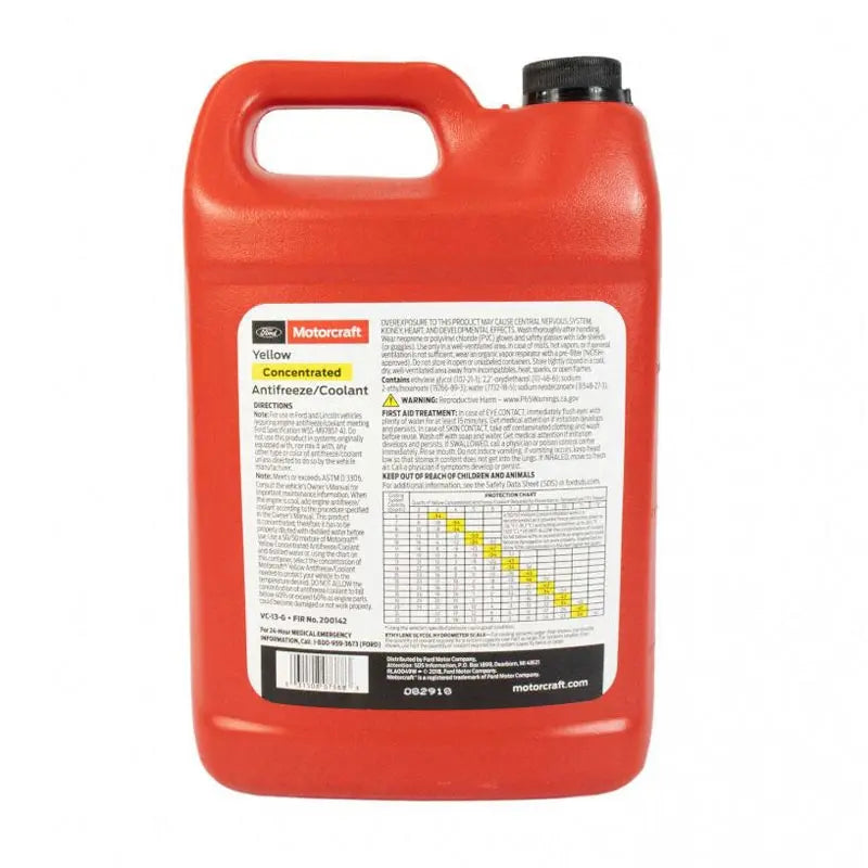 Ford Motorcraft VC-13-G Yellow Concentrated Antifreeze/Coolant Motorcraft