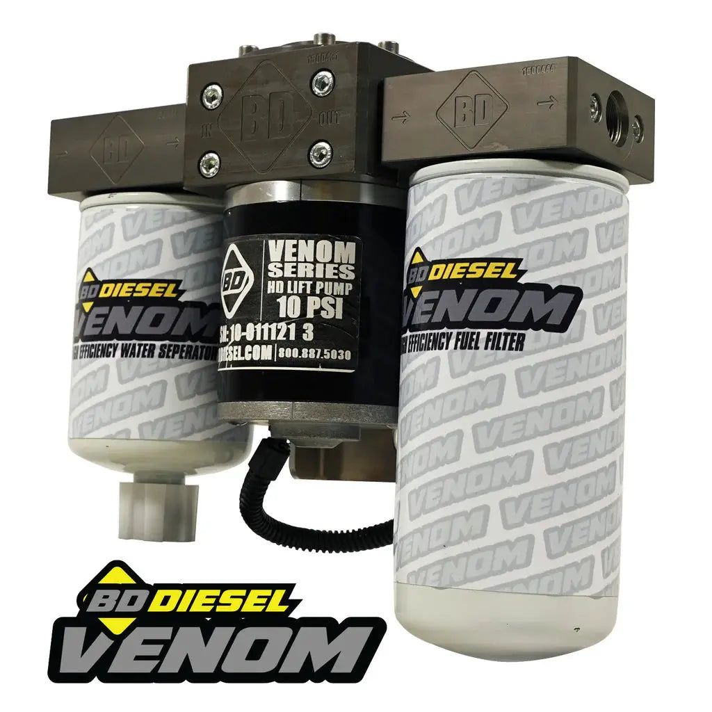 VENOM FUEL LIFT PUMP C/W FILTER & SEPARATOR CHEVY 6.6L DURAMAX 2001-2010 BD Diesel