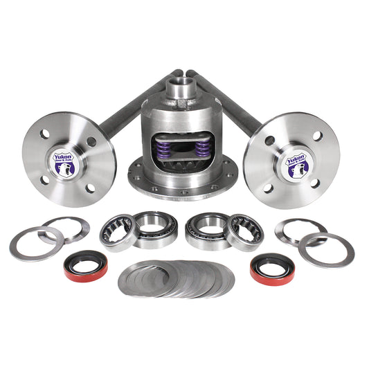 79-'93 Mustang Axle Kit 31 Spline 4 Lug Axles W/ Duragrip Positraction 79-93 Mustang 31 Spline 4 Lug C/Clip Conversion Axle Kit W/ Duragrip Yukon Gear