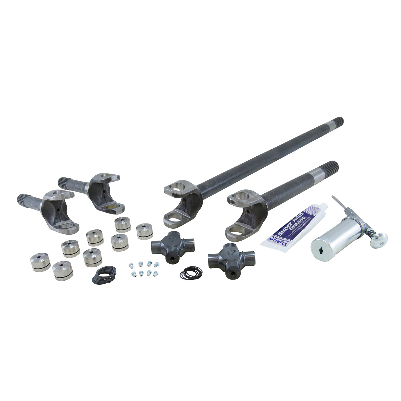 Chromoly Front Axle Kit Dana 30 JK Non-Rubicon 27/32 Spline Super Joint D30 JK 27 Spline 4340 Front Axle Kit W/Super-Joint Fits '07-17 Yukon Gear