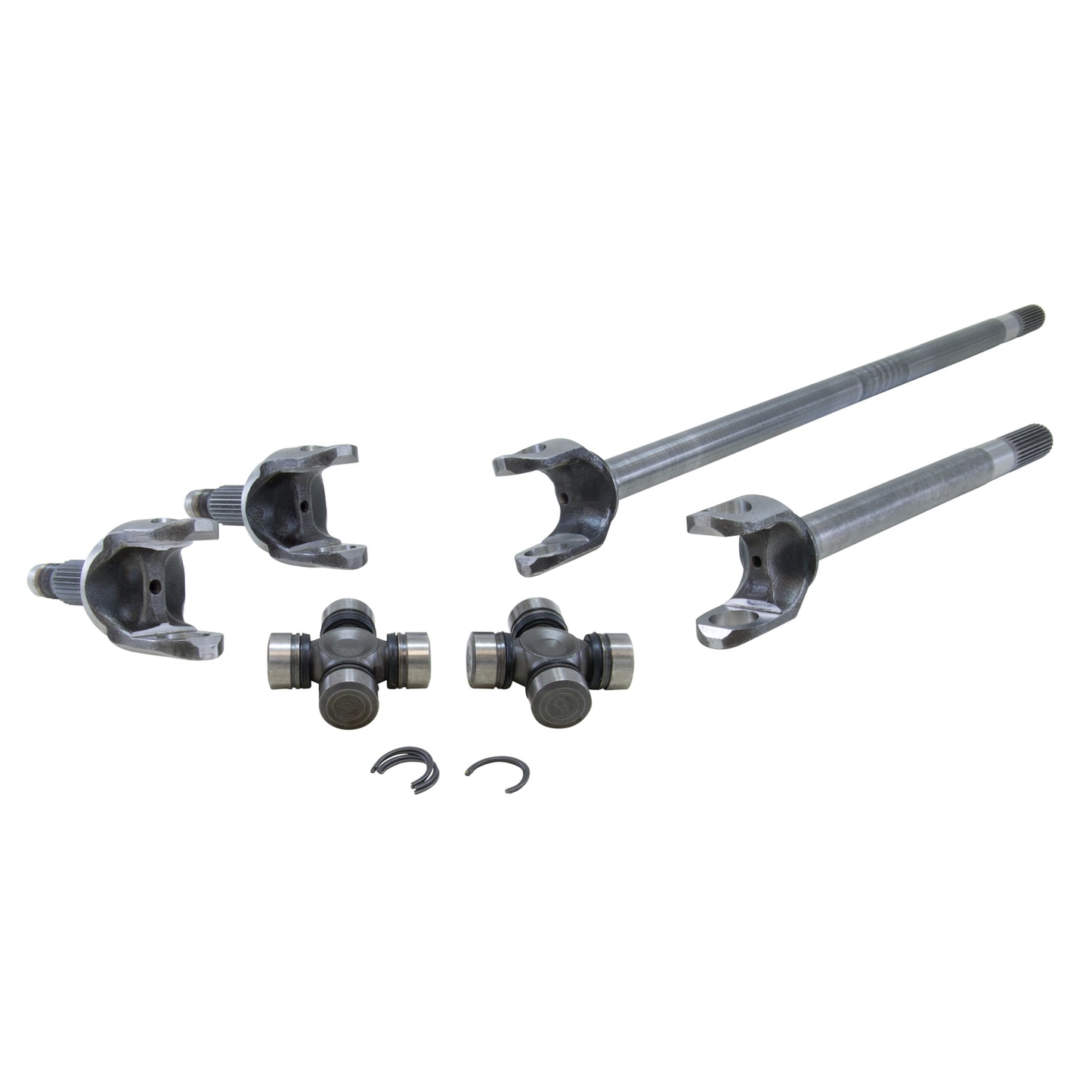 Chromoly Front Axle Kit JK Non-Rubicon Dana 30 27/32 Spline 7166 Ujoint D30 Jk 4340 Front Axle Kit 27 Spline Inner 1350 Joint Fits '07-'17 Yukon Gear
