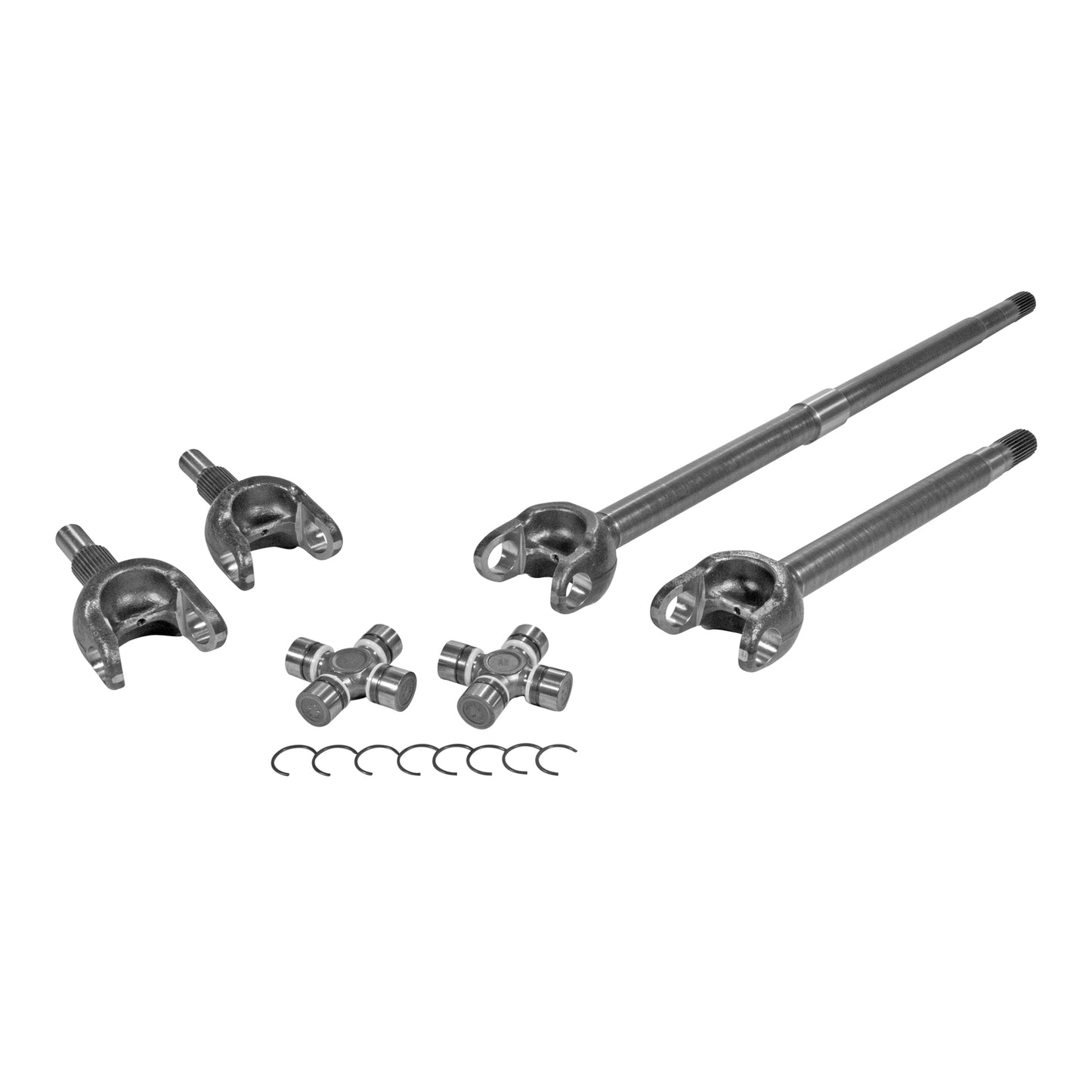 Chromoly Front Axle Kit For Jeep JL Dana 30 27 Spline With Fad Delete D30 JL 27 Spline 4340 Front Axle Kit Fad Delete W/ 7166 Yukon Gear