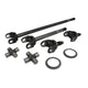 Chromoly Front Axle Kit Chrylser 9.25 Diff 33/35 Spline 1555 U-Joints 9.25 Chy '10-'13 4340 Front Axle Kit W/ 1555 U/Joint 33 Spline Inner& 35 Spline Outer Yukon Gear