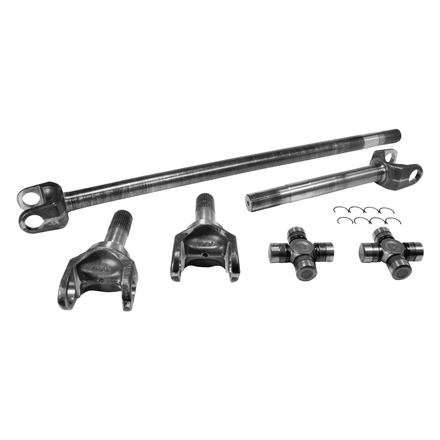 Chromoly Front Axle Kit For Dana 60 Differential 35 Spline Reg U-Joint D60 99-04 F250/ F350 35/35 Spline 4340 Front Axle Kit W/ 1480 U/Joints (ASSM REQ) Yukon Gear