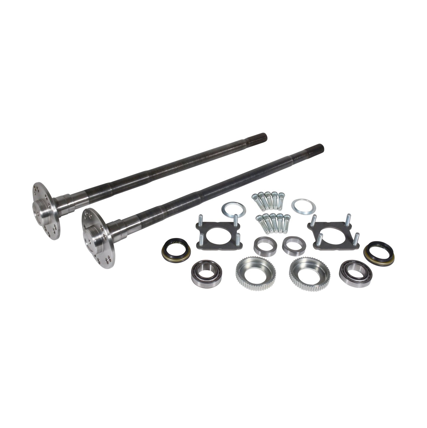 Chromoly Rear Axle Kit D44 JL Rubicon Jt Gladiator Wide Track W/E-Locker D44 JL Rubicon (Drf) Large Bearing 4340 Rear Axle Kit 33.9 Inch Right Hand & 32.2 Inch Left Hand W/ Bearings Yukon Gear