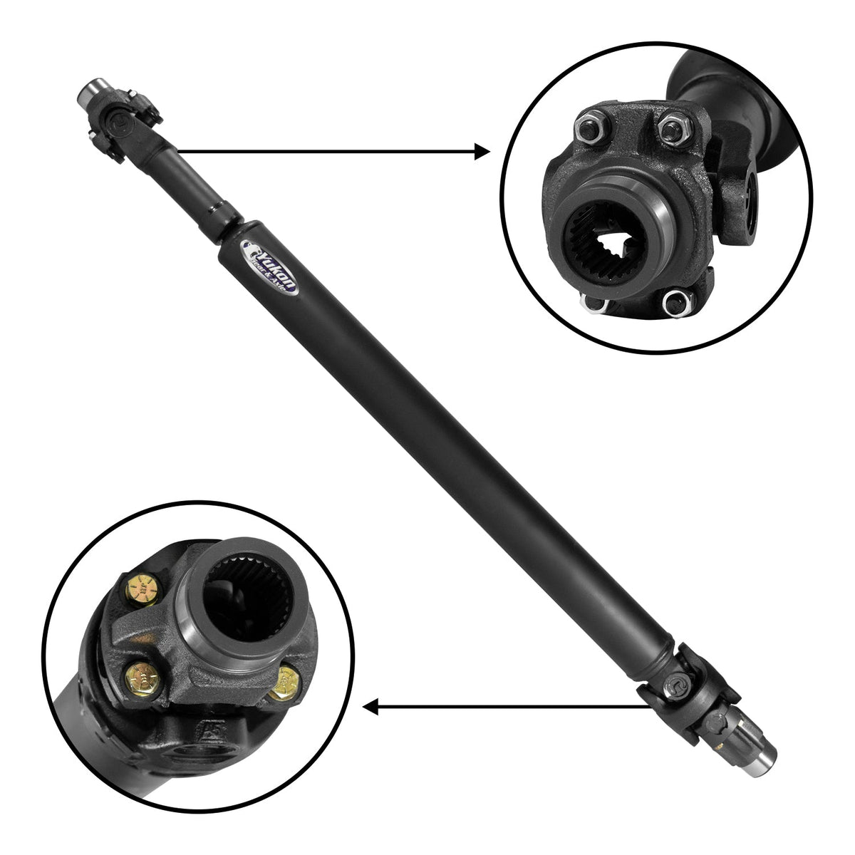 Performance Rear Driveshaft 2018 Jeep JL Sahara 4 Dr Auto Selec-Trac 2018+ JL Sahara Rear Driveshaft 1310 HD 4DR M/T Dana 35 W/ Selec-Trac Yukon Gear Yukon Gear and Axle