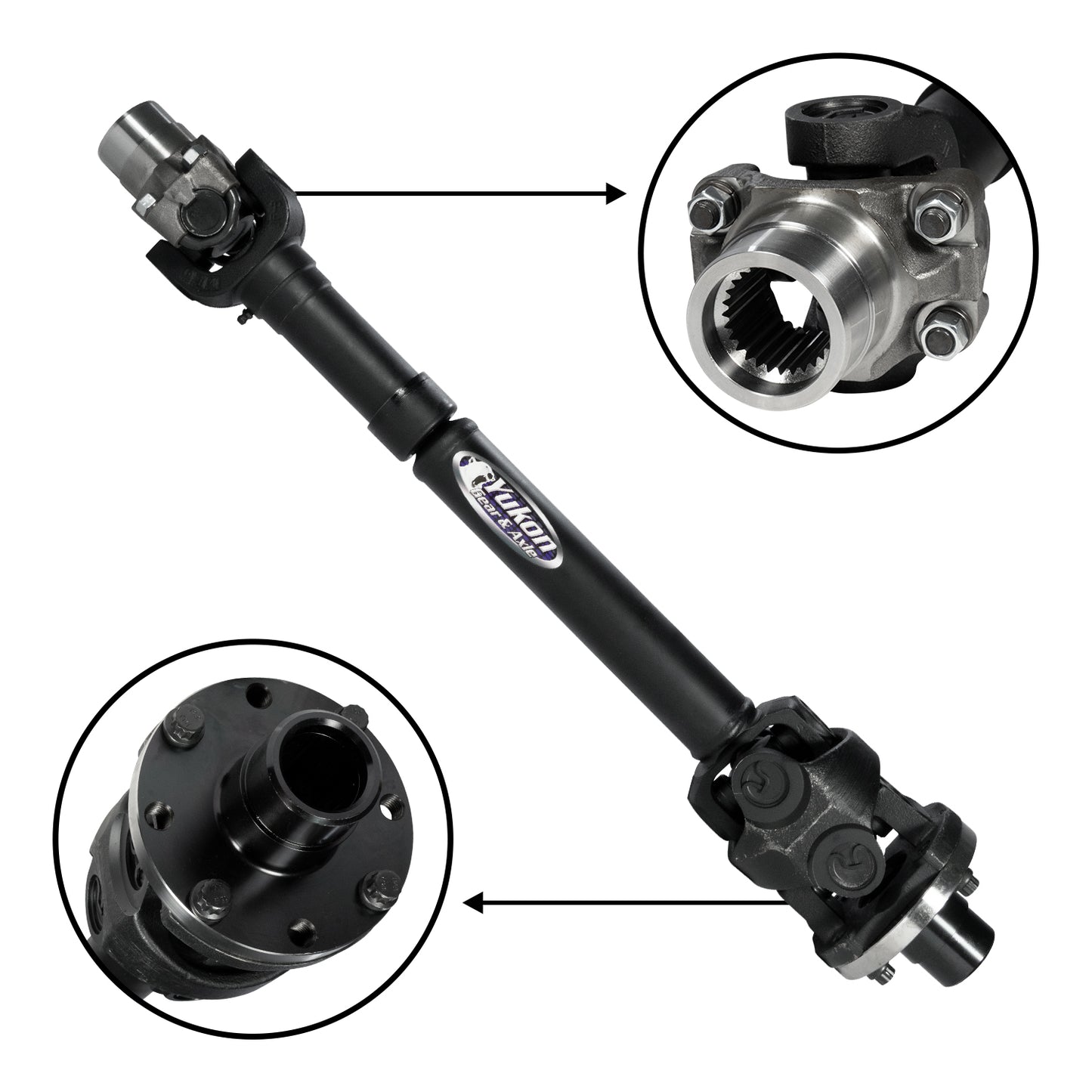 JEEP JL Rubicon Rear Driveshaft With 2 Door With Automatic Transmission 2018+ JL Rubicon Rear Driveshaft 1350 HD 2DR A/T Yukon Gear