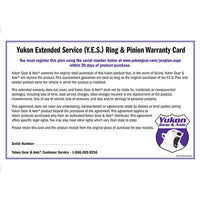 Extended Service (Yes) Plan Warranty For Ring And Pinion Sets Y.E.S. Extended Service Warranty Yukon Gear Yukon Gear and Axle