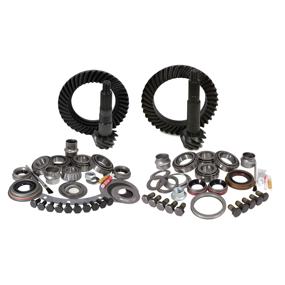 Gear & Install Kit Dana 30 Front/Model 35 Rear Jeep Xj & Yj 4.56 Ratio Xj Yj D30 Rev/M35 Gear/Kit Package 4.56 Yukon Gear Yukon Gear and Axle