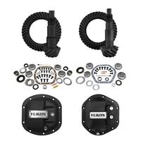 Stage 2 Jeep JK Re-Gear Kit W/Diff Covers For Dana 30/44 4.56 Ratio JK Non-Rubicon D30/D44 Stage 2 Gear Kit Package 4.56 Ratio W/ F&R Covers Yukon Gear