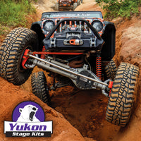 Stage 2 Jeep Jl/Jt Re-Gear Kit W/Covers For Dana 44 4.56 Ratio 28 Spline JL & Jt Rubicon M220 Rear/ M210 Front Stage 2 Gear Kit Package 4.56 Ratio W/ F&R Covers Yukon Gear