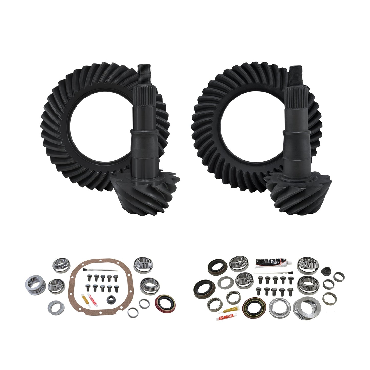 Re-Gear & Installation Kit Ford 8.8 Inch 2000-2008 F150 3.73 Ratio Fr&Rr 00-'08 Ford F150 W/8.8 Rear (3.25 Inch Bearing Od) 3.73 Complete Gear Package F/R R&Ps & Master Kits Yukon Gear