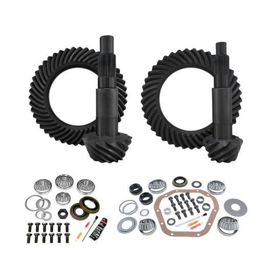 Re-Gear & Install Kit D60 Reverse/Thick Front D80 Rear Ford F350 4.88 00-16 F350 Drw 4.88 Gear/Kit Package D80 Rear (4.10&Up Case)/ D60 Rev Thick (4.10&Down Case) Yukon Gear