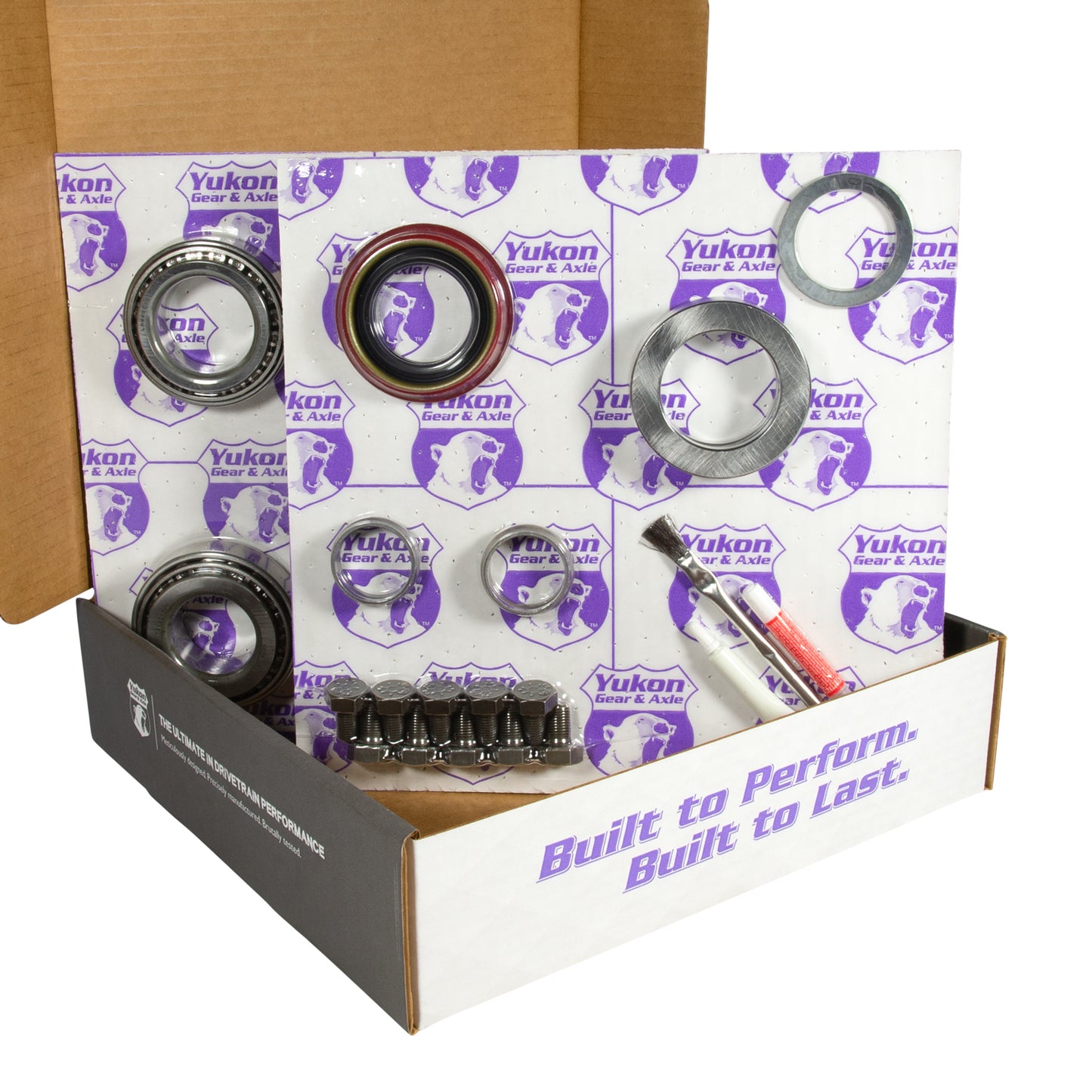 8.8 Inch Ford 3.27 Rear Ring & Pinion Install Kit 2.53 Inch OD Axle Bearings & Seals 8.8 Ford 3.27 Rear R&P Gear/ Install Kit Package With Ak 1559 Axle Bearings (2.53 Inch Od) Yukon Gear