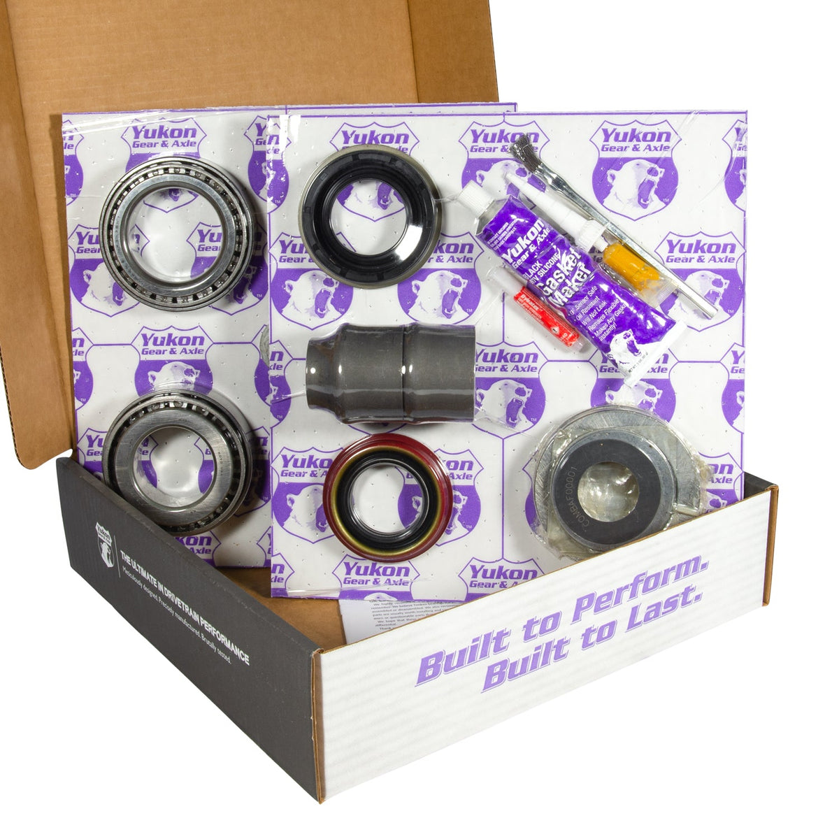 9.75 Inch Ford 3.55 Rear Ring & Pinion Install Kit 34 Spline Posi Axle Bearings 9.75 Inch Ford 3.55 Rear R&P Gear/ Install Kit Package W/ T/L Posi & Ak 1559 '00-'04 Trucks Yukon Gear Yukon Gear and Axle