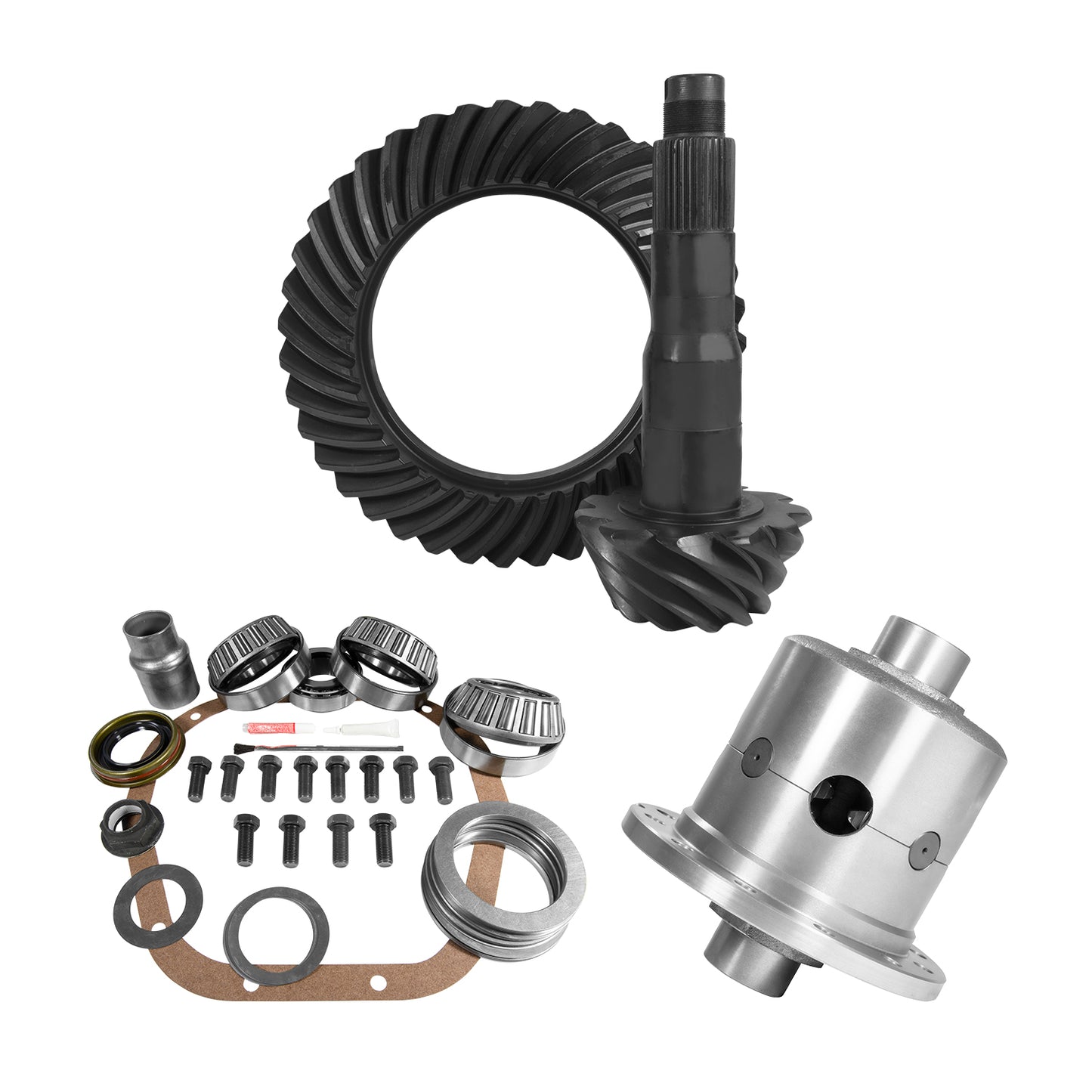 10.5 Inch Ford 4.11 Rear Ring & Pinion Install Kit 35 Spline Posi 10.5 Inch Ford 4.11 Rear R&P Gear/ Install Kit Package W/ Posi '11&Up F250/ '11-'16 F350 Srw Yukon Gear