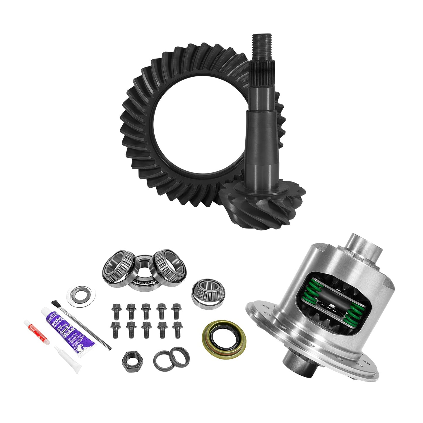 8.25 Inch / 213mm Chy 3.07 Rear Ring & Pinion Install Kit 29 Spline Posi 8.25 Inch Chy 3.07 Rear R&P Gear/ Install Kit Package With T/L Posi 2005 & Up Yukon Gear