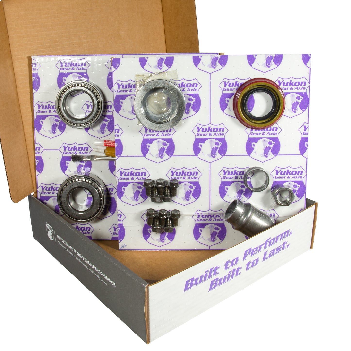 8.2 Inch GM 3.55 Rear Ring & Pinion Install Kit 28 Spline Posi 2.25 Inch Axle Bearings 8.2 GM 3.55 Rear R&P Gear/ Install Kit Package With Posi & Ak 1563 Axle Bearings (2.25 Inch Od) Yukon Gear