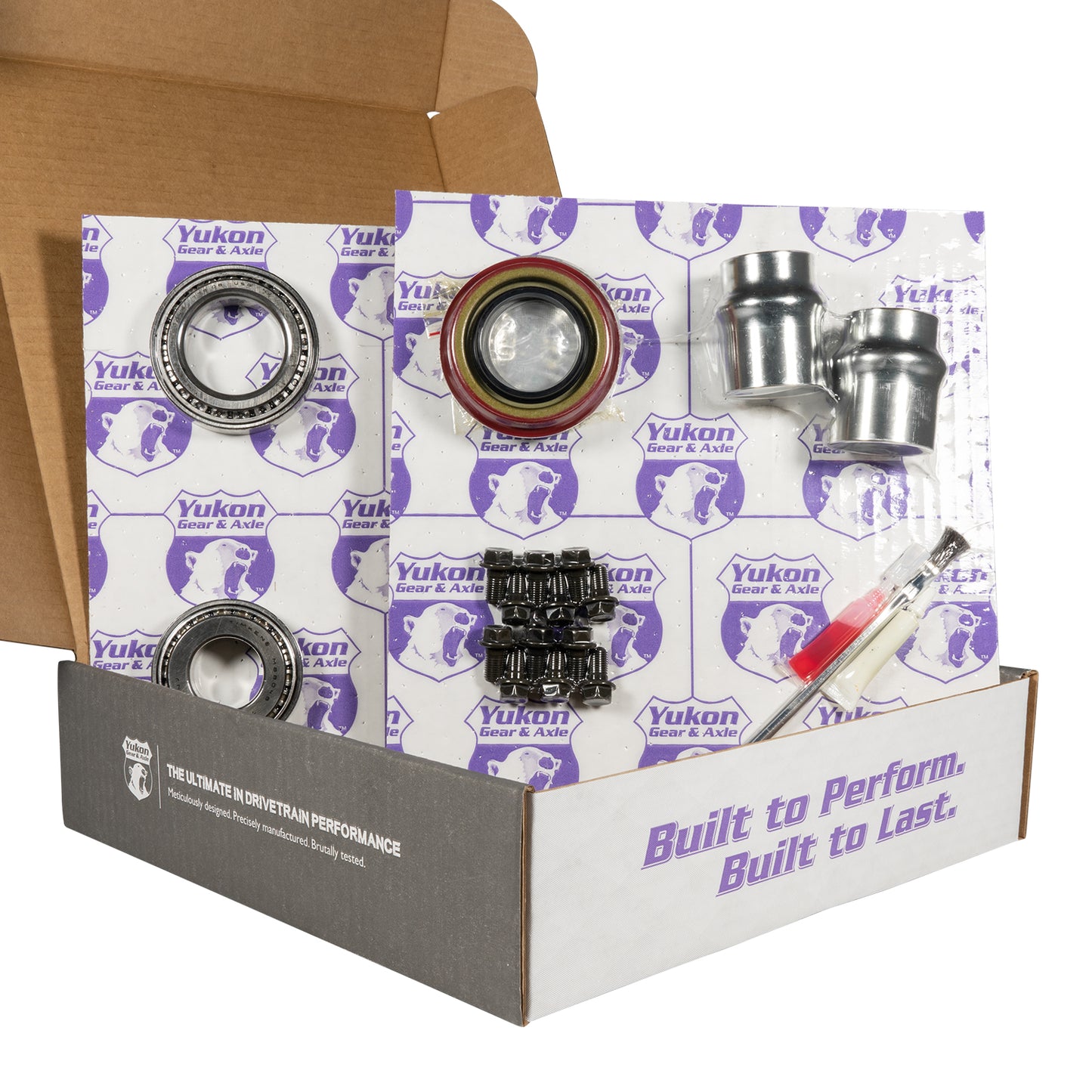 Muscle Car Re-Gear Kit For GM 12P Differential 30 Spline 3.42 Ratio 12P 8.875 Inch GM 3.42 Rear R&P Gear/ Install Kit Package With Ak 1563 Axle Bearings (2.25 Inch Od) Yukon Gear