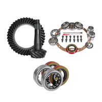 Muscle Car Re-Gear Kit For GM 12P Differential 30 Spline Thin 3.73 Ratio 12P 8.875 Inch GM Thin 3.73 Rear R&P Gear/ Install Kit Package With Ak 1563 Axle Bearings (2.25 Inch Od) Yukon Gear