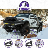 Ring & Pinion Gear Kit Package Front & Rear With Install Kits - Toyota 8 Inch /8 Inch IFS Toyota 05-15 Tacoma 07-09 Fj W/ Locker (8 Inch /8 Inch ) 4.88 Ratio Gear Package (Fits 3.91& Up Front Case) Yukon Gear