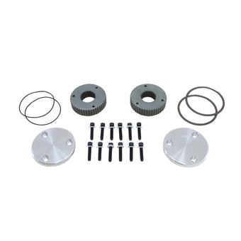 compare product Hardcore Drive Flange Kit Dana 60 30- Spline Outer Stubs W/ Engraved Caps Hardcore Flange Set D60 30 Spline Engraved Both Sides Yukon Gear