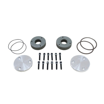compare product Hardcore Drive Flange Kit Dana 60 30- Spline Outer Stubs Non-Engraved Caps Hardcore Flange Set D60 30 Spline Non-Engraved Both Sides Yukon Gear
