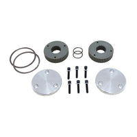 Hardcore Drive Flange Kit Dana 44 19- Spline Outer Stubs Non-Engraved Caps Hardcore Flange Set D44 & GM 8.5 19 Spline Non-Engraved Both Sides Yukon Gear