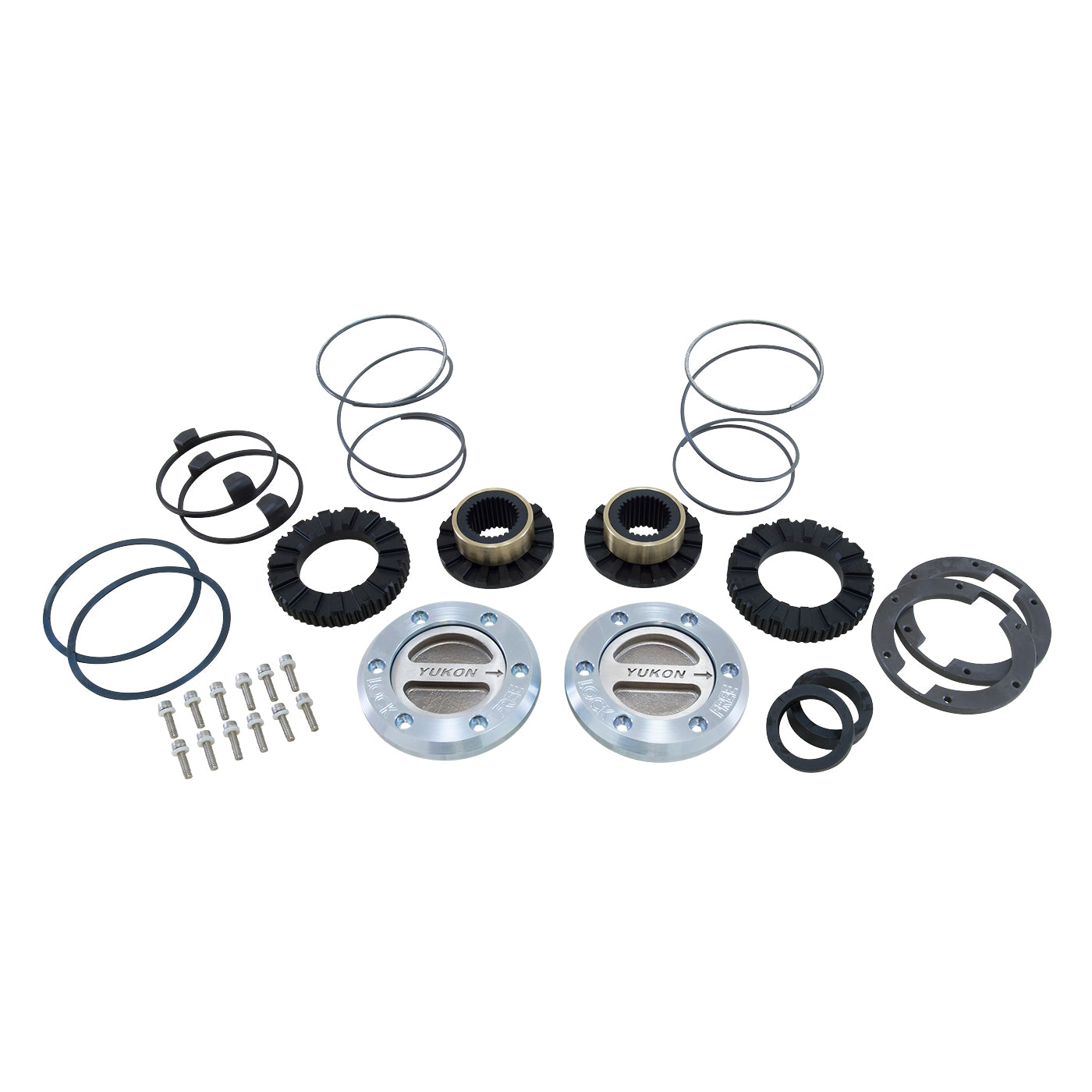 Hardcore Locking Hub Setdana 60 30- Spline 1999-2004 Ford D60 30 Spline Hardcore Locking Hub Set '99-04 Ford Superduty Drw & Srw Yukon Gear