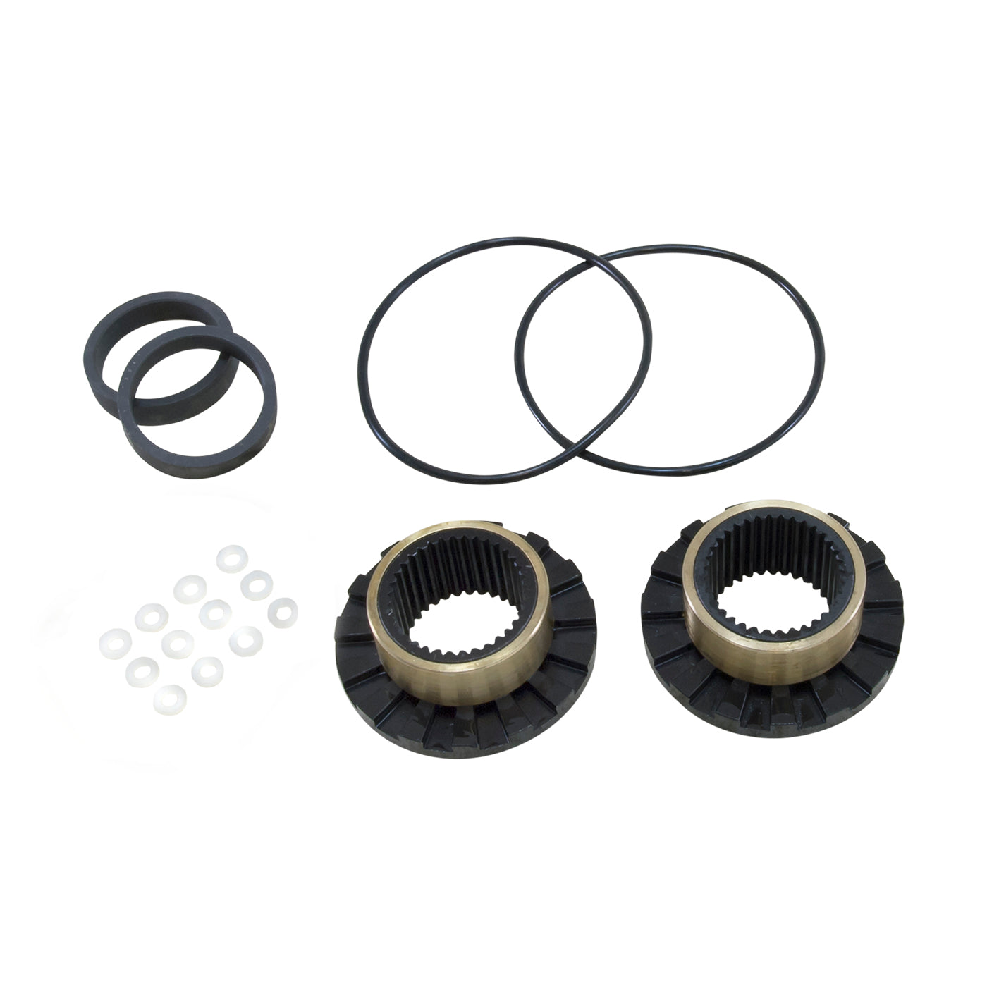 Hardcore Locking Hub 35-Spline Driver D60 Driver Assembly 35 Spline Upgrade Locking Hub Set '75-93 Dodge '77-91 GM '78-97 Ford Yukon Gear