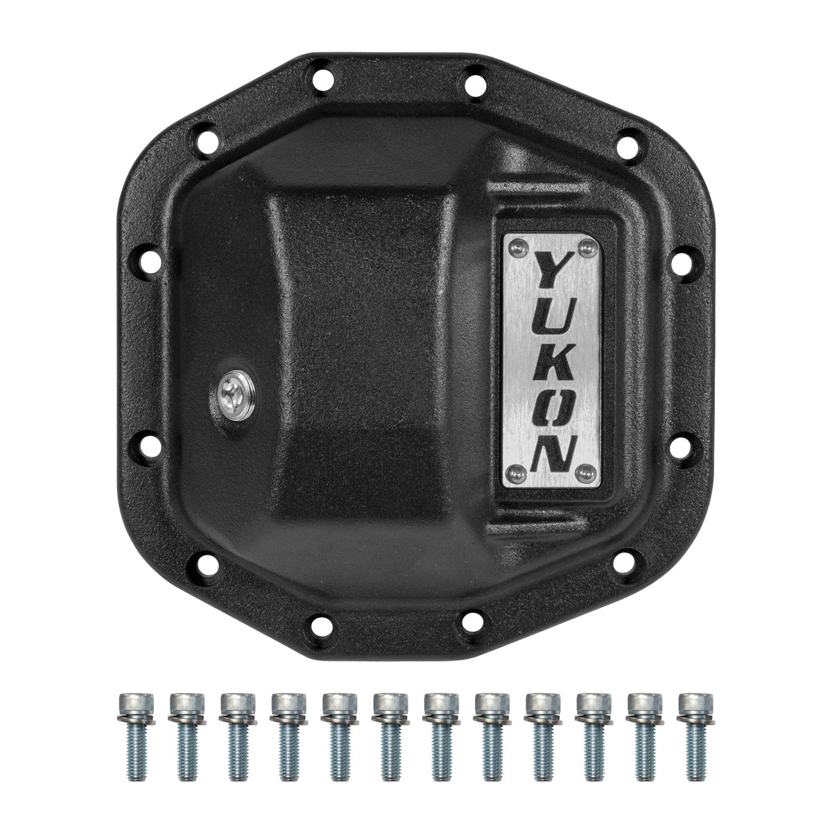 Hardcore Rear Nodular Iron Cover For Jeep Wrangler JL Dana 35 Rear JL D35 Rear (M200) Nodular Iron Differential Cover 12 Bolt Yukon Gear Yukon Gear and Axle