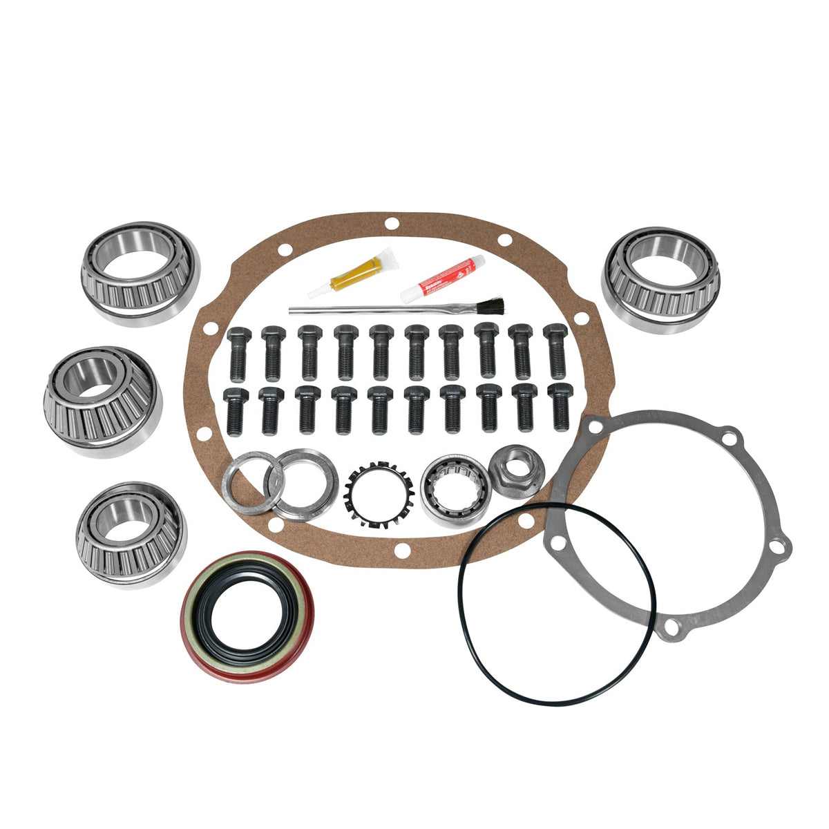 Master Overhaul Kit Ford 9 Inch Daytona LM102910 W/Crushsleeve Eliminator 9 Inch Ford Daytona LM102910 Master Overhaul Kit W/ Solid Spacer (Includes 20 R/G Bolts) Yukon Gear Yukon Gear and Axle