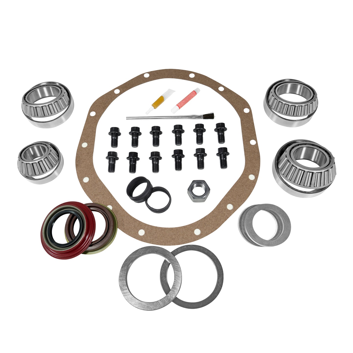 Master Overhaul Kit For GM H072 Differential With Load Bolt HO72 W/Load Bolt Master Overhaul Kit(Tapered Roller) W/O Stock Shims Yukon Gear