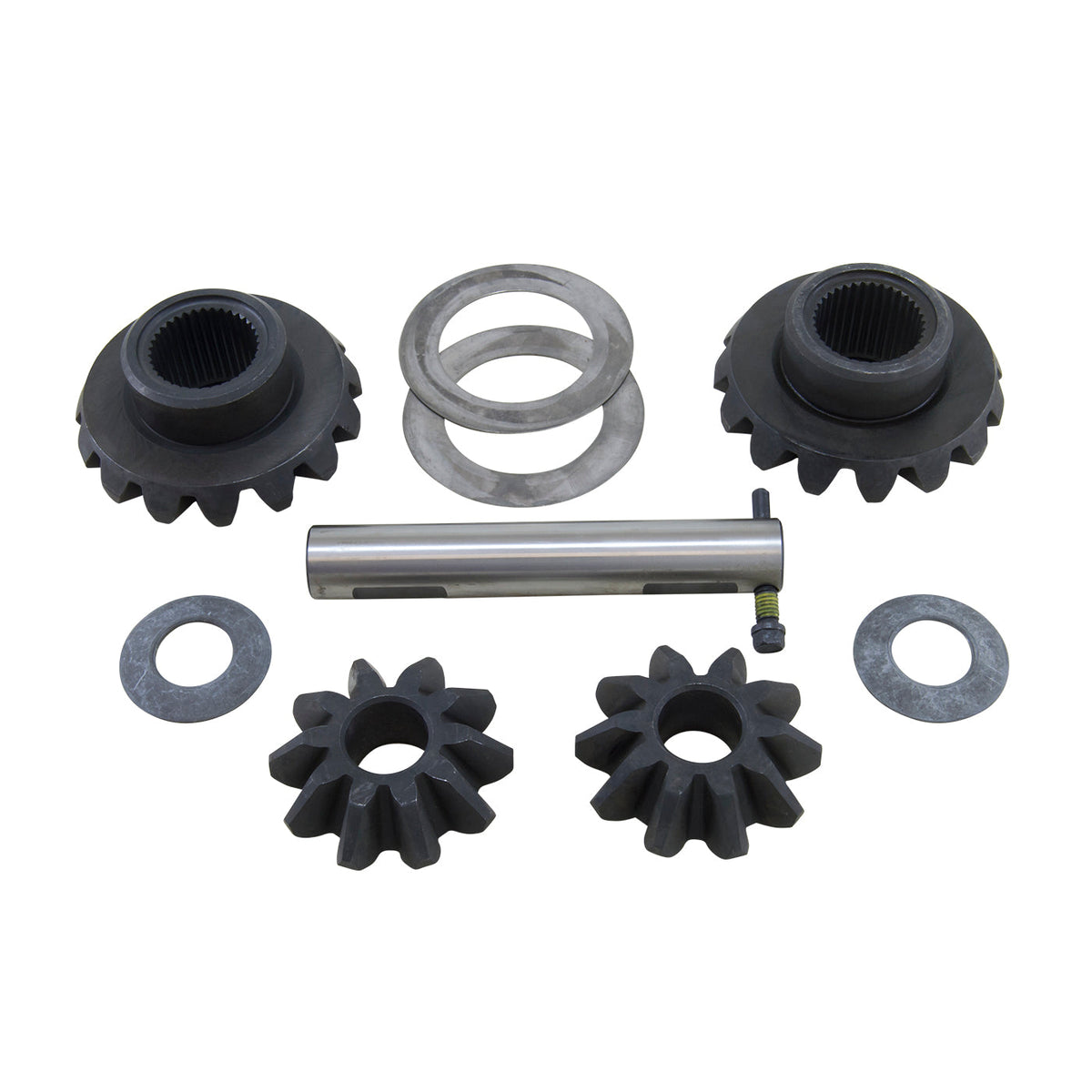 Standard Open Spider Gear Kit For 10.25 Inch & 10.5 Inch Ford With 35 Spline Axles 10.25 Inch Ford Std Spider Set 2 Pinion Design (1 Piece Case) Yukon Gear Yukon Gear and Axle