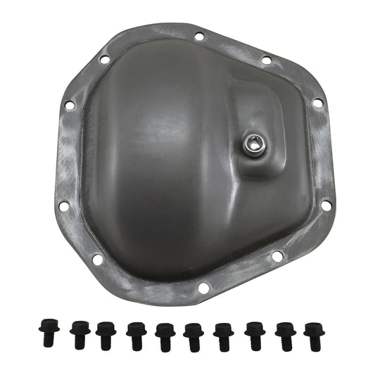 Steel Cover For Dana 60 Reverse Rotation D60 Rev Front Thick Cover W/ Plug & Bolts Yukon Gear Yukon Gear and Axle